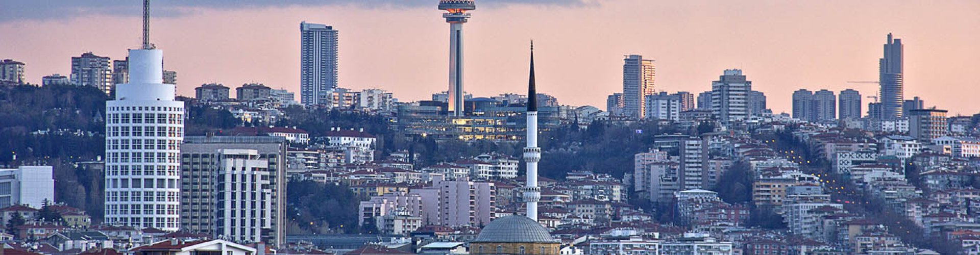 Panoramic view of Ankara skyline