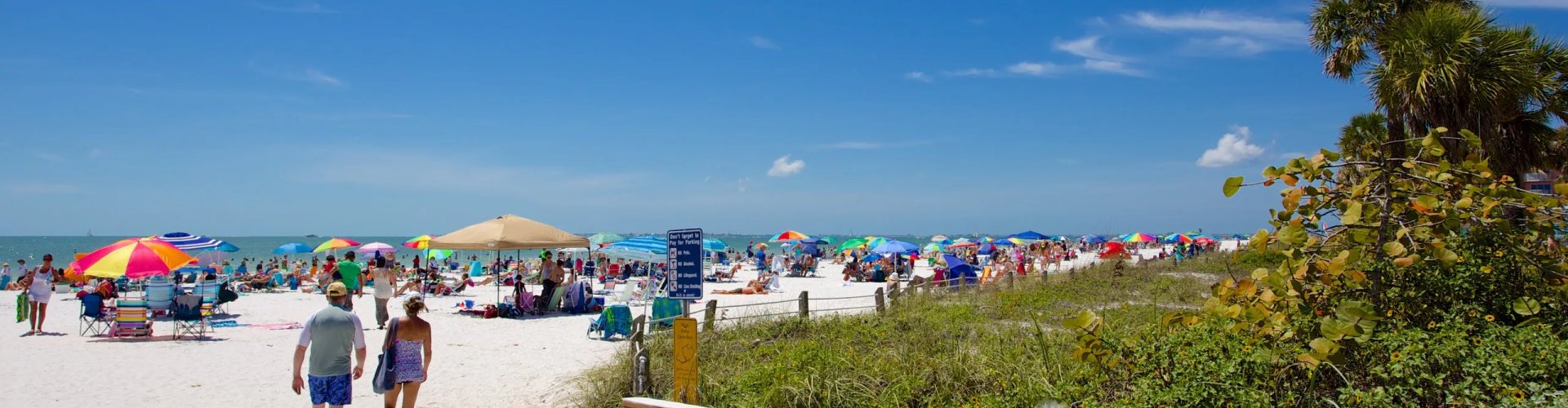 Sunset over Fort Myers cityscape