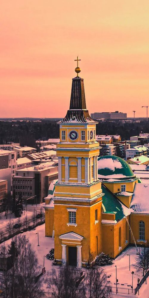 Cyclists in Oulu