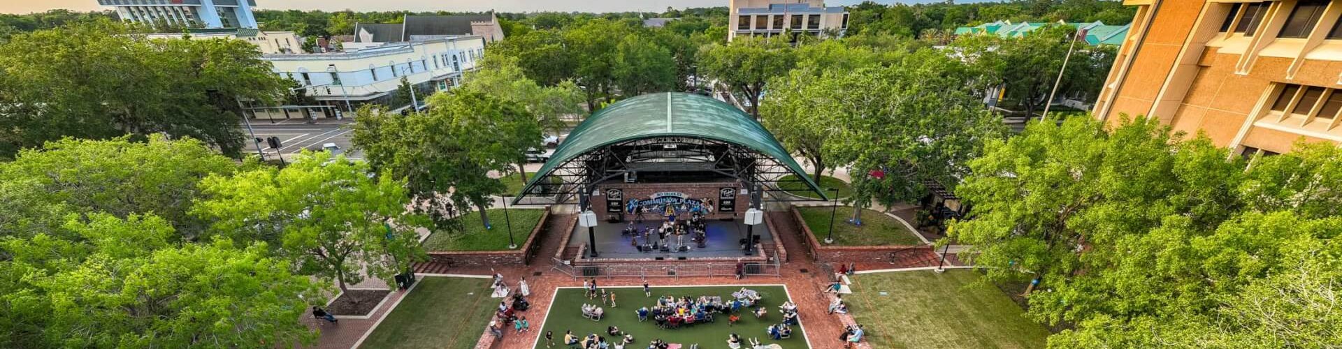 Sunset view of Gainesville, FL, US