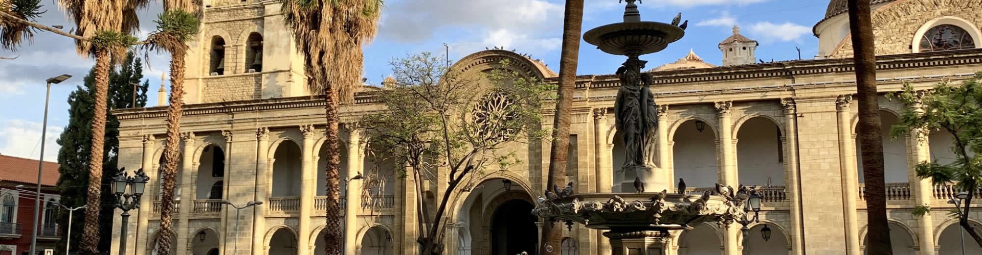 Sunset over Cochabamba skyline