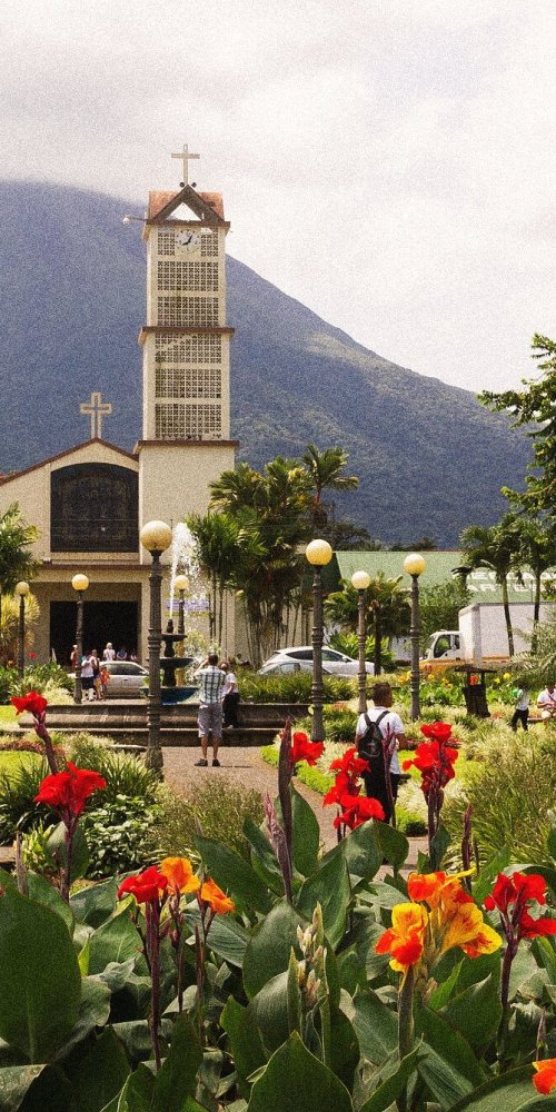 Biking near La Fortuna