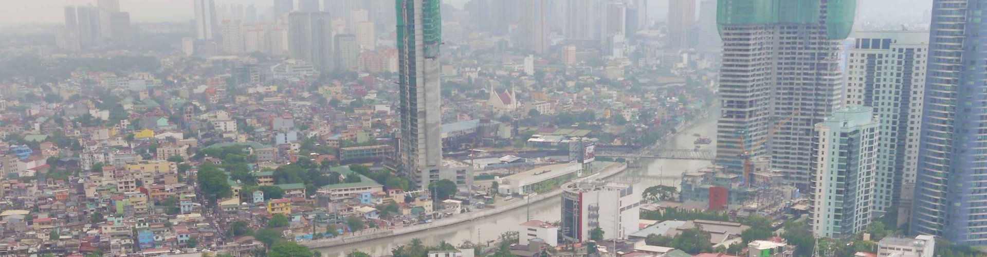 Evening view of Manila cityscape
