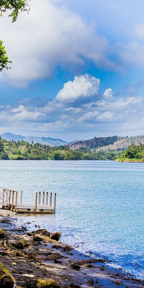 Cyclist exploring Sigatoka