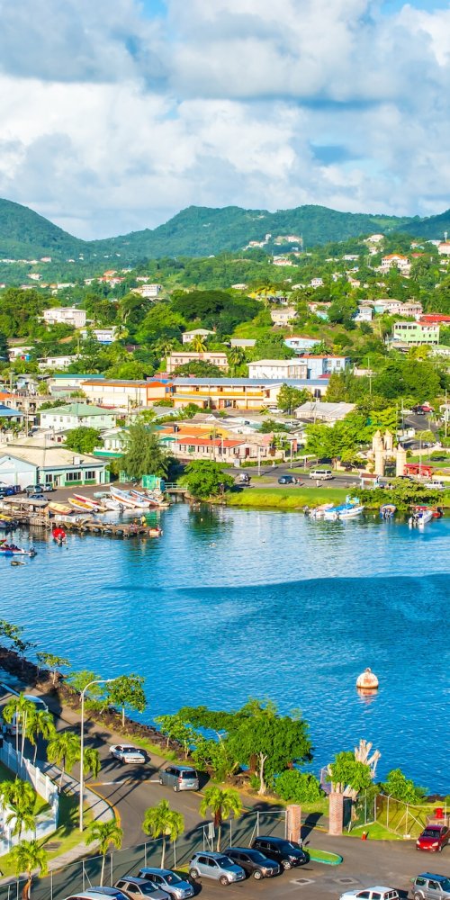 Scenic view of Saint Lucia, LC