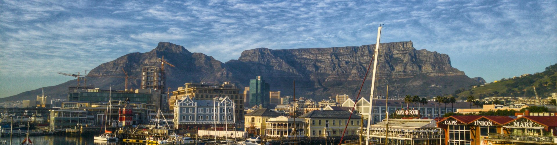 Sunset panorama over Cape Town