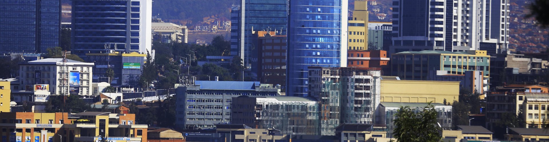 Sunset view over Kigali, RW