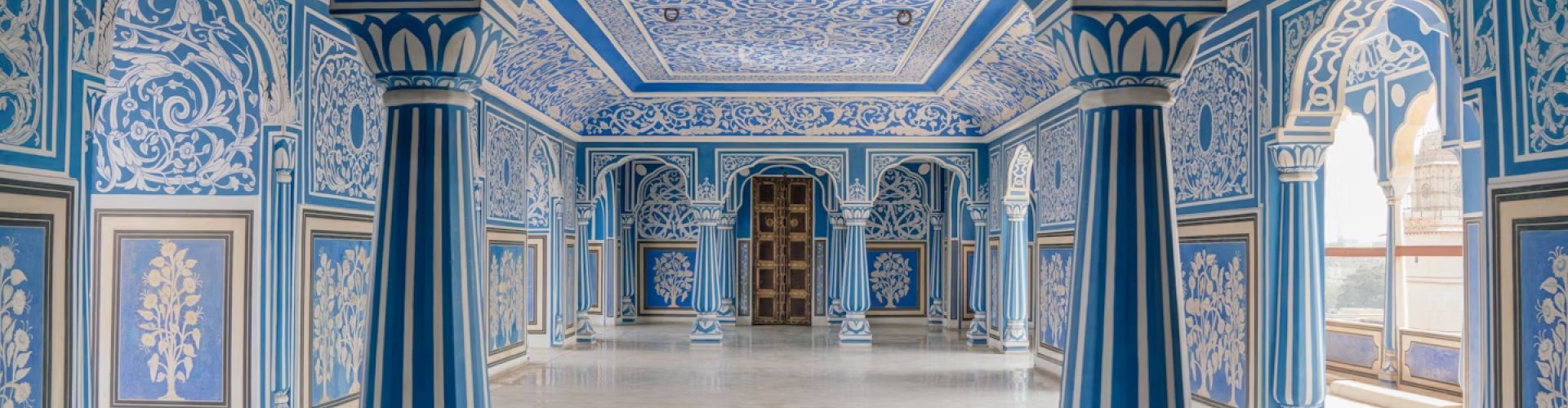 Jaipur cityscape at sunset