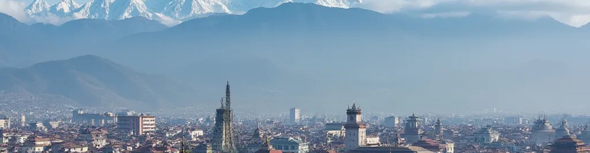 Sunset view over Kathmandu city