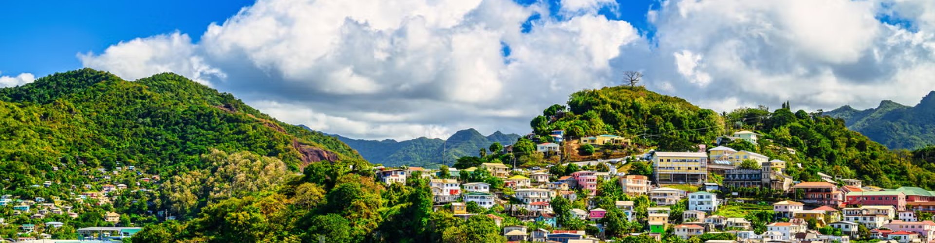 Sunset over Grenada’s coastline