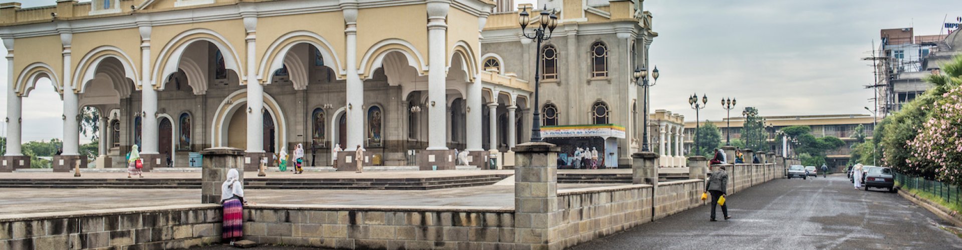 Walking in Addis Ababa cityscape