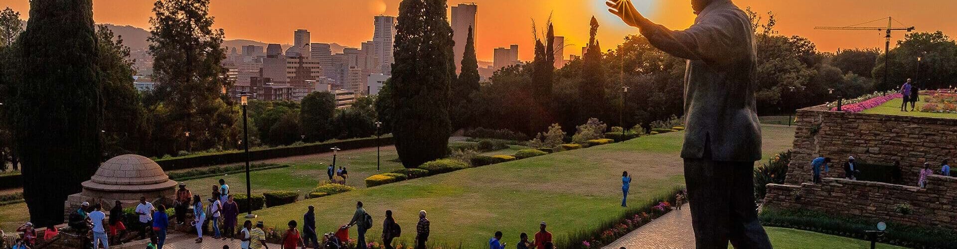 Sunset over Pretoria skyline