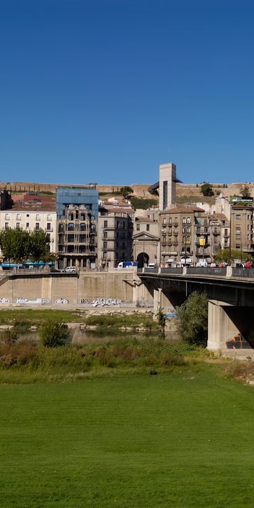 Bicycle along the Segre River in Lleida