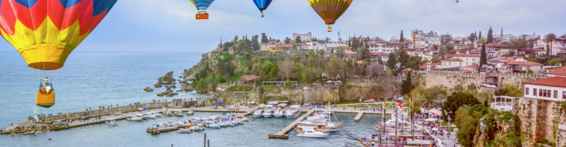 Sunset panorama of Antalya, TR