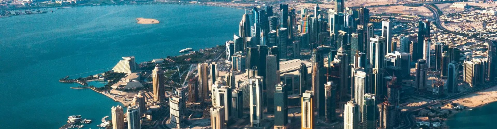 Evening skyline, Doha, QA