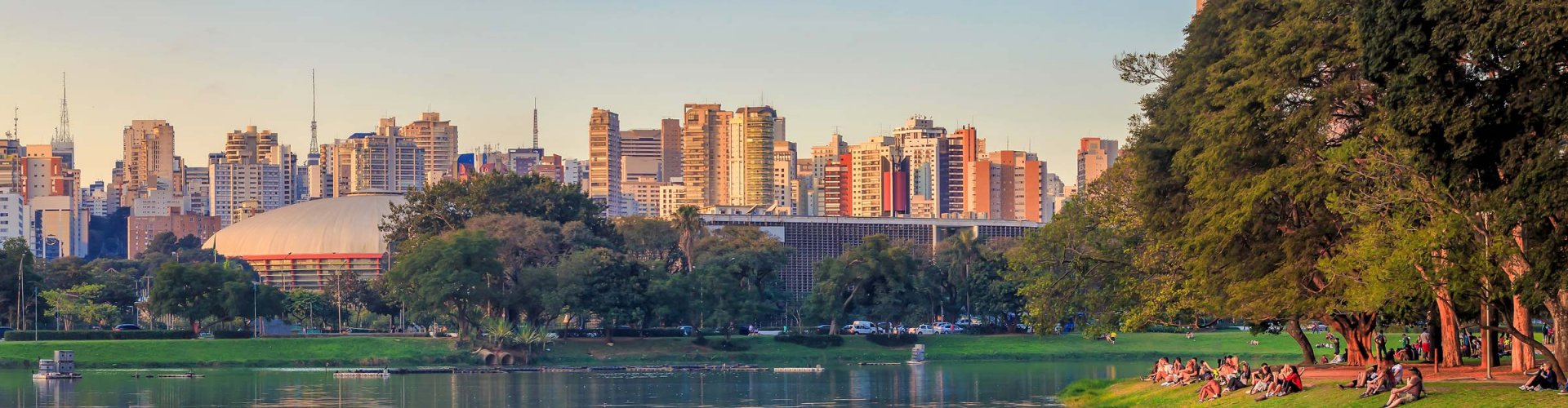 Streets of Sao Paulo at sunset