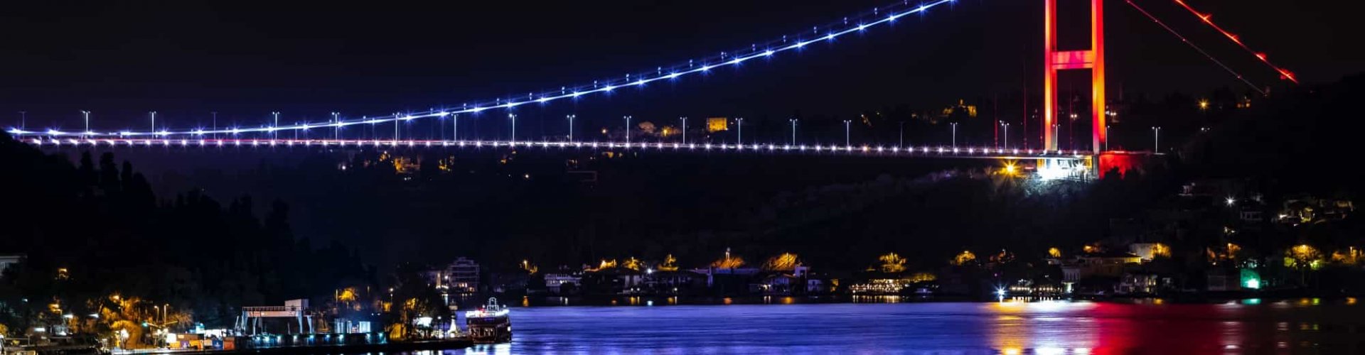 Sunset over Istanbul skyline during walking tour